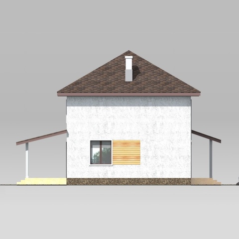 левый фасад дома Нина 3