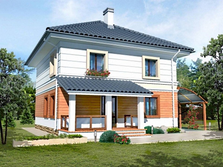Stock house plan - Iris 10 Rear facade