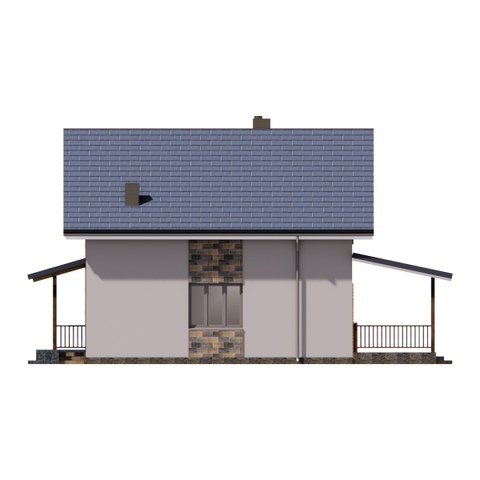 правий фасад будинку Аліна