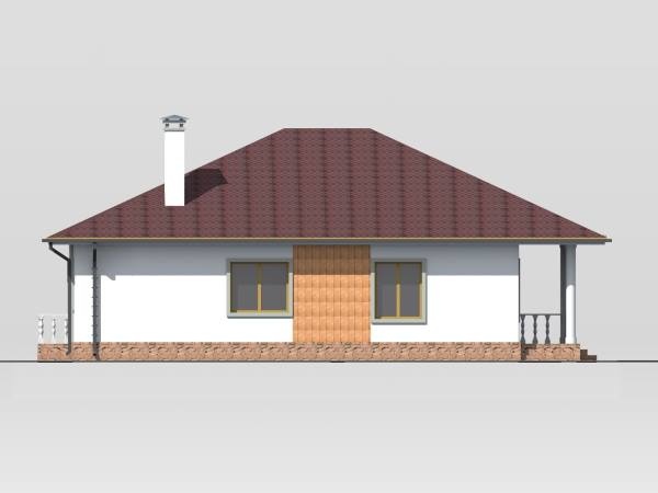 будинок проект, Мандарин 2, лівий фасад 