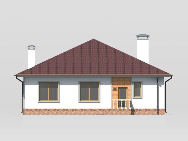 будинок проект, Мандарин 2, задній фасад 