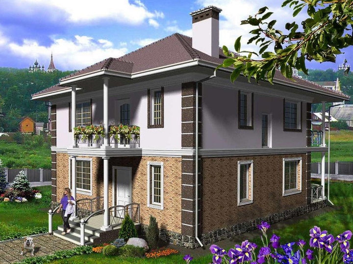 projekt domu o powierzchni 151 m2 Iris Główna fasada