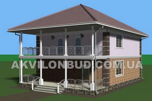projekt domu o powierzchni 151 m2 Iris Tylna fasada