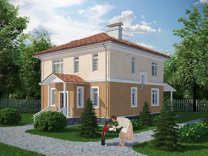 projekt budowlany 151 m2 Viola 2 Tylna fasada