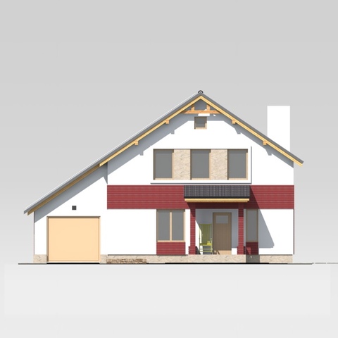 фасад будинку 152 м2 Буча 6