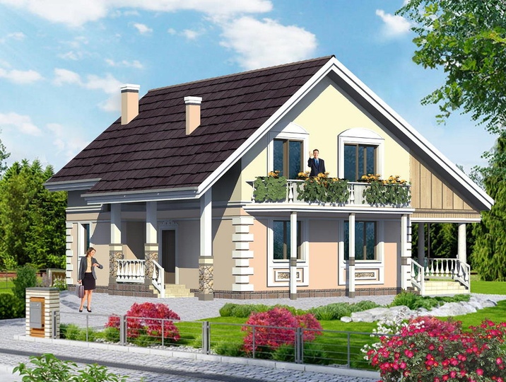 house project 152 m2 Lada 2 Main facade