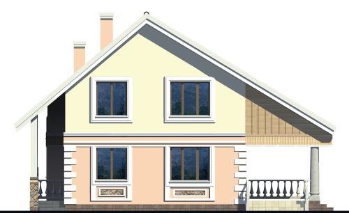 Задній фасад будинку