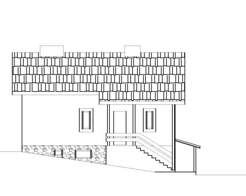 правий фасад будинку