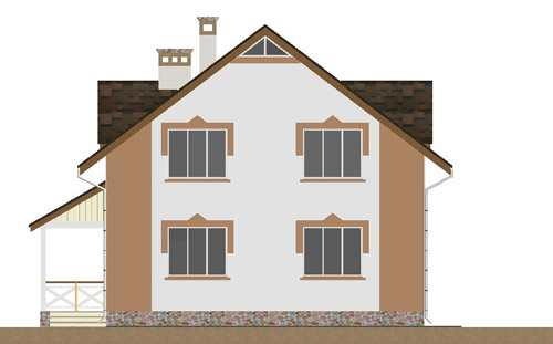 будинок проект, Баксид, лівий фасад