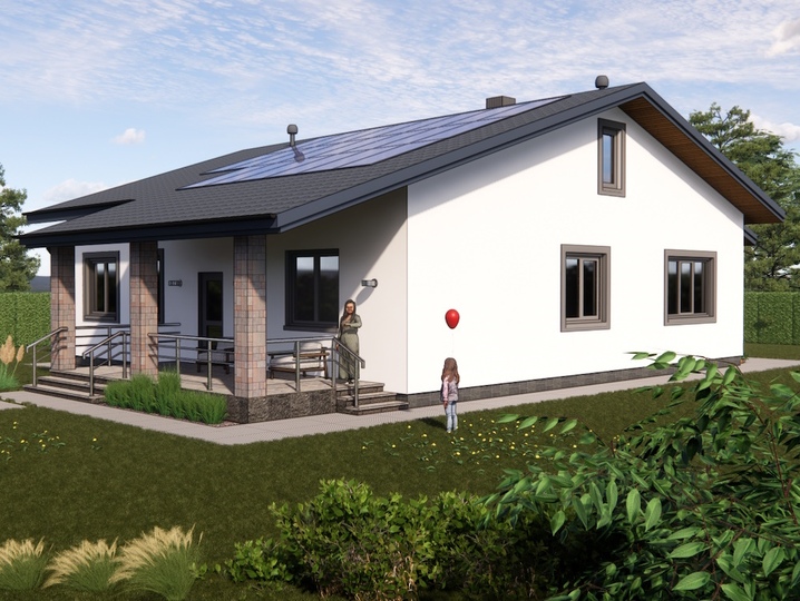 house project 155 m2 Gerda 5 Main facade