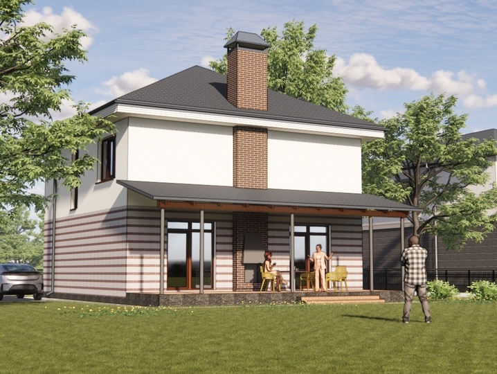 Lolita house project 6 156m2 Rear facade