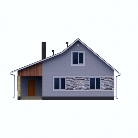 будинок проект, Борисполь, головний фасад 