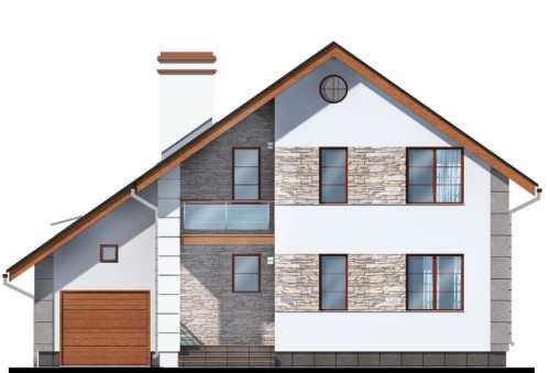 проекти двоповерхових  головний фасад