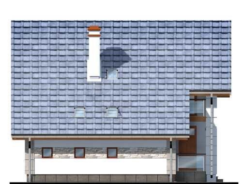 проект двоповерхових будинків фасад з великою покрівлею