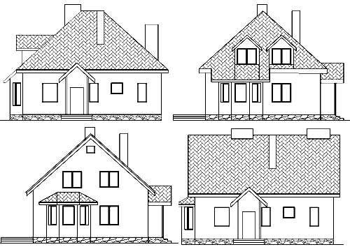 приклади фасадів будинку