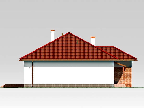 проекти котеджу правий фасад