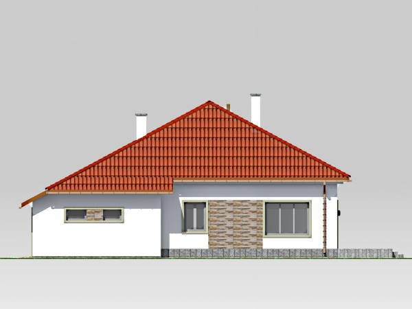 будинок проект, Герда 4, задній фасад