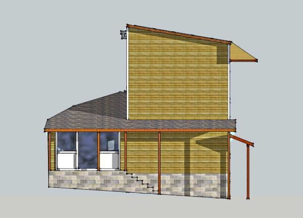 лівий фасад будинку