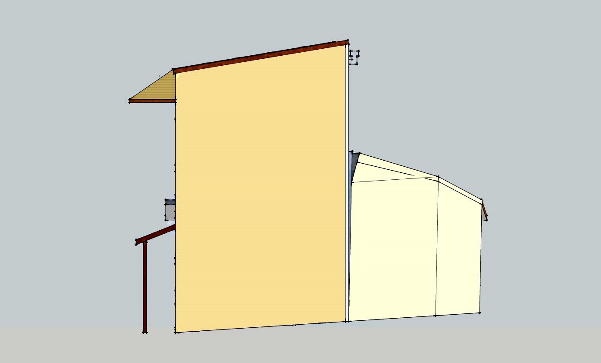 правий фасад будинку