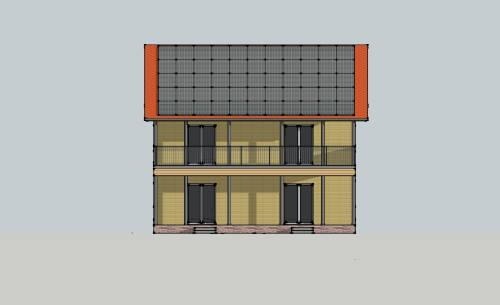 задній фасад будинку