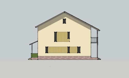 правий фасад будинку