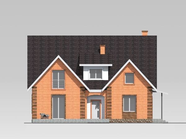 Проекти приватних будінків - головний фасад 