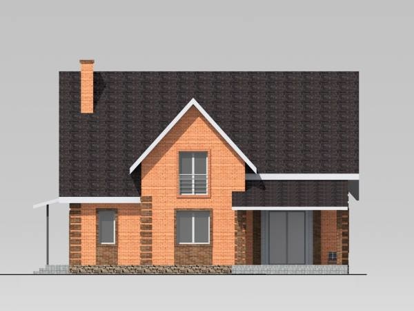 Проекти приватних будінків - задній фасад