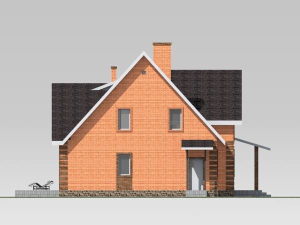 Проекти приватних будінків - західний фасад