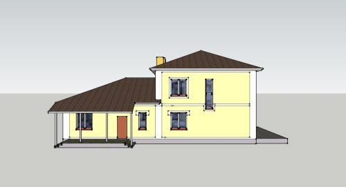 задній фасад будинку