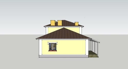 правий фасад будинку