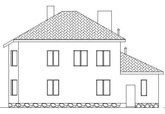  Rear facade