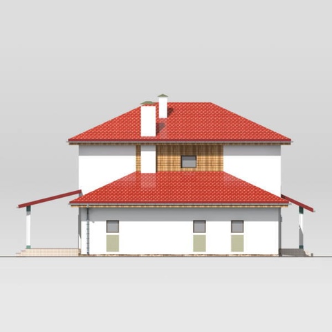 правий фасад будинку Конюшинка 