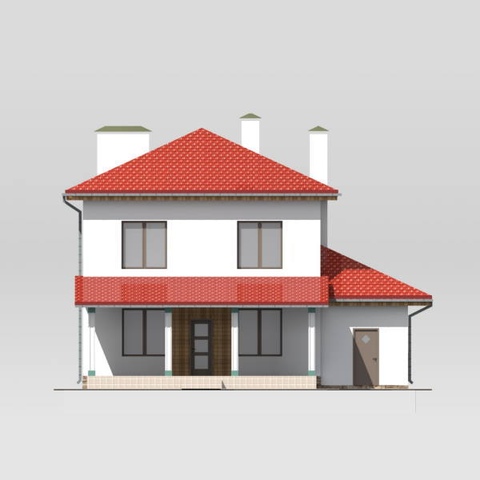 задній фасад будинку Конюшинка 