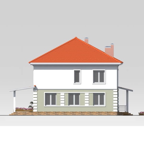 проект будинку, Богуслав, лівий фасад