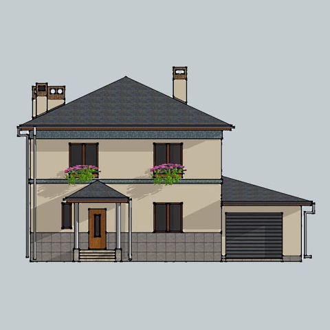 будинок проект, Артем 3, головний фасад