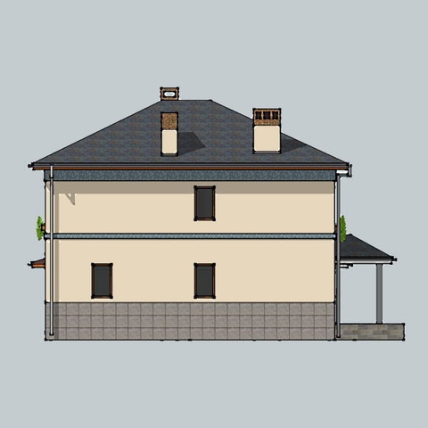 будинок проект лівий фасад