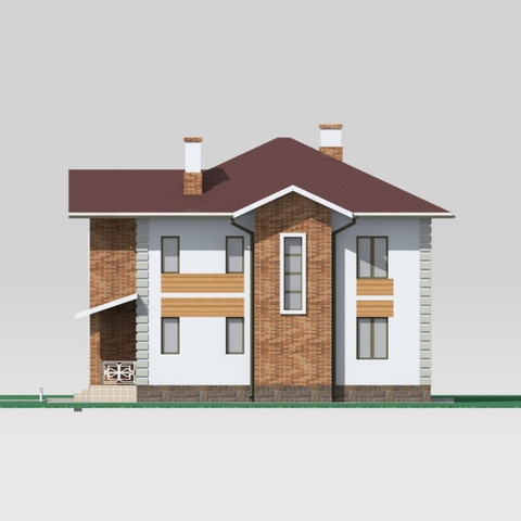 проект будинку Юля, лівий фасад