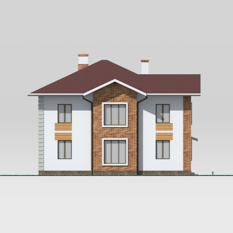 проект будинку Юля, правий фасад
