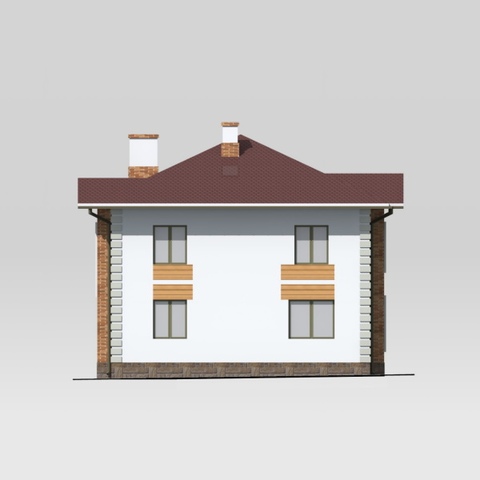 проект будинку Юля, задній фасад