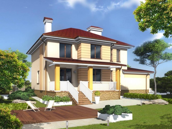  Rear facade