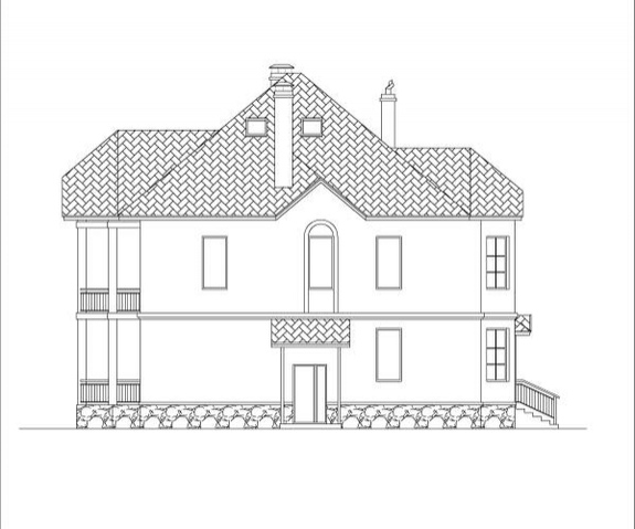 будинок проект, Дубок 2, задній фасад