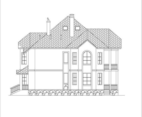 дом проект левый фасад