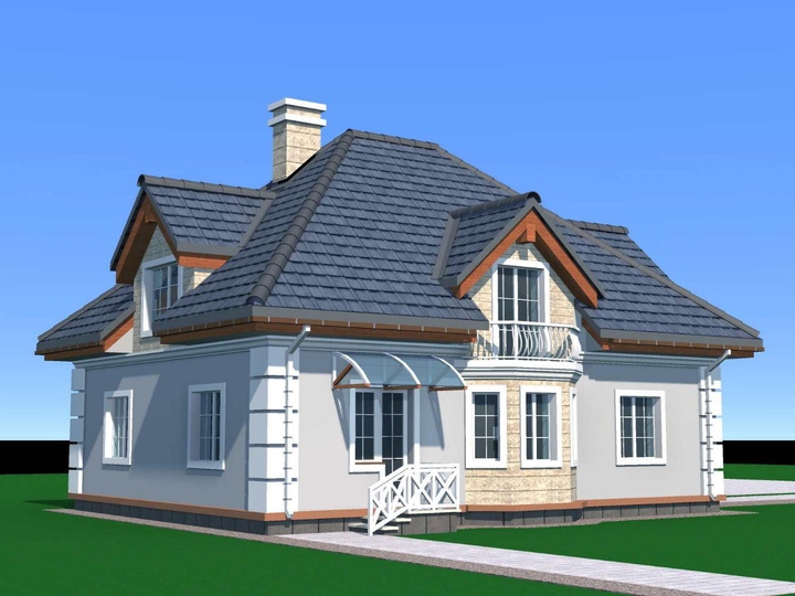  Rear facade