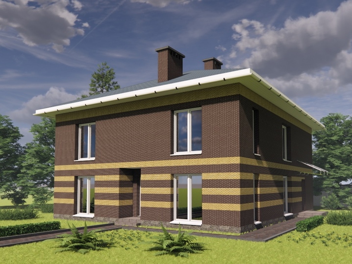 project of a house of 236 m2 Robert Main facade