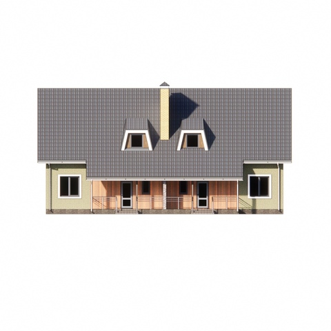 Фасад будинку 6 ''соток'' 277 м2