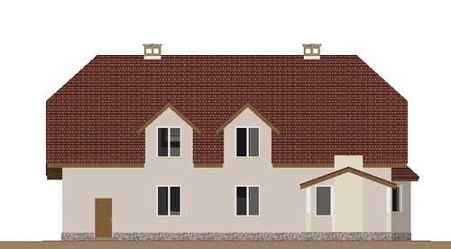 котедж проект, Груша, головний фасад