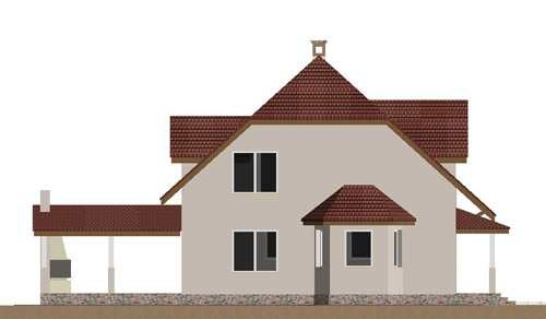 проекти котеджу правий фасад