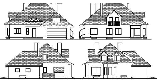 готовий проект котеджу з газобетону з цокольним поверхом Муза 441 м2