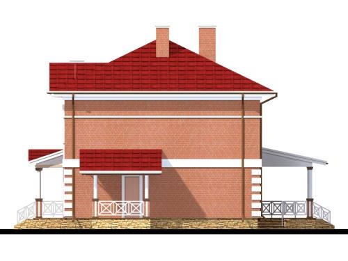 Великий будинок з газобетону Туз, північний фасад