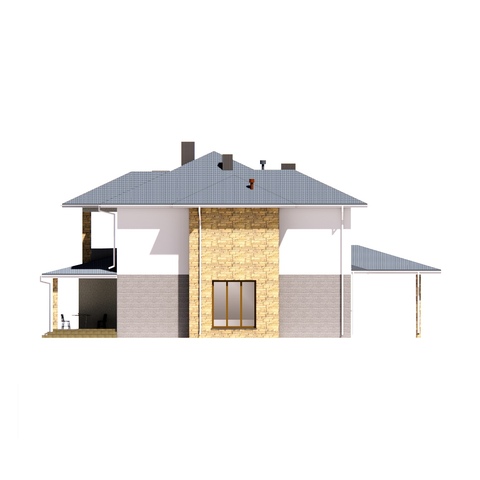 Заміський будинок Ходосівка 302 м2, фасад